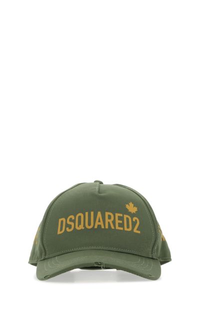 Cappello da baseball in cotone verde militare 