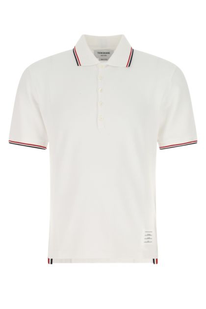 Polo in piquet bianco 