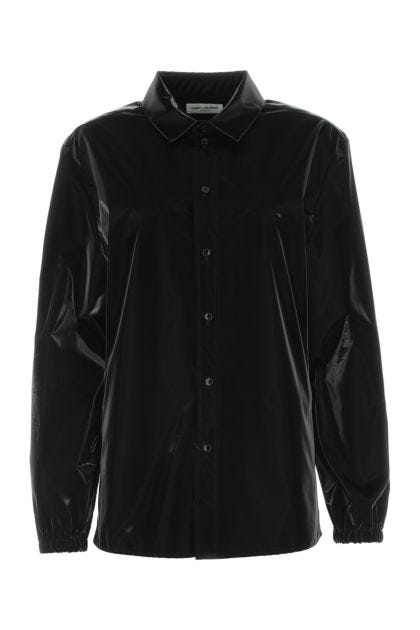 Camicia in vinile nero