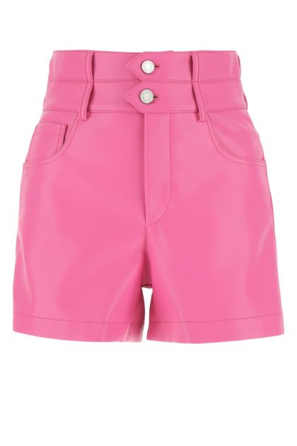 Shorts in poliestere rosa