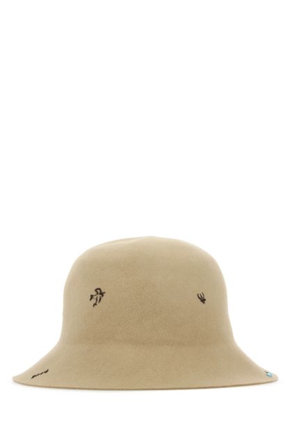 Cappello da pescatore in feltro sabbia