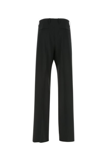Pantalone in lana stretch nera