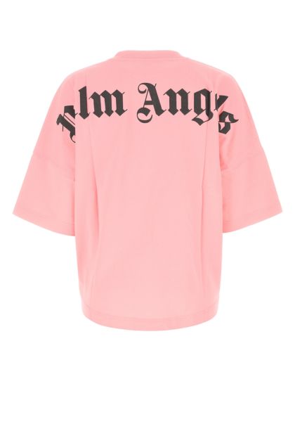 T-shirt oversize in cotone rosa