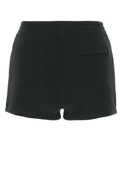 Shorts in misto cotone nero 