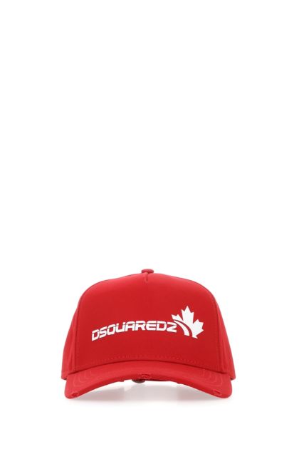 Cappello da baseball in cotone rosso