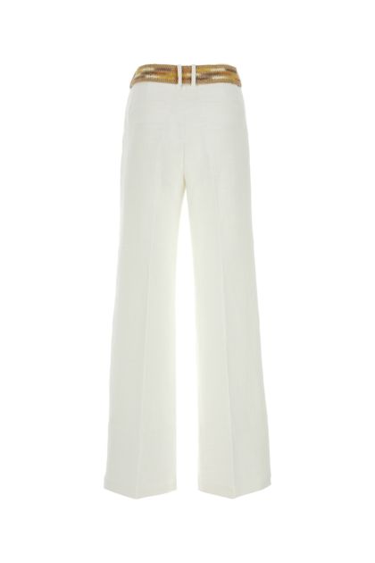 Pantalone Devi in cotone bianco