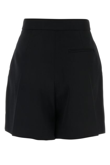 Shorts in lana nera