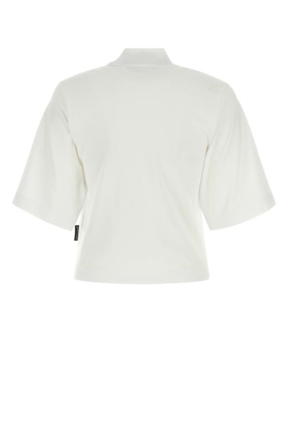 T-shirt in cotone stretch bianco