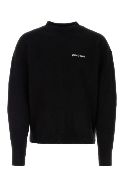 Maglione in misto lana stretch nera